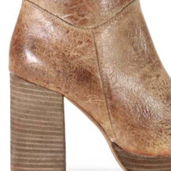 NEW DIBA TRUE Leather Mont Pelier Booties IN tan for women 1025 4m2 - Picture 7 of 9